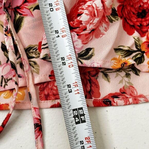 Old Navy Top XL Floral Boho Peasant Blouse Puff Sleeve Ruffle Bloomcore NWT - Picture 13 of 13